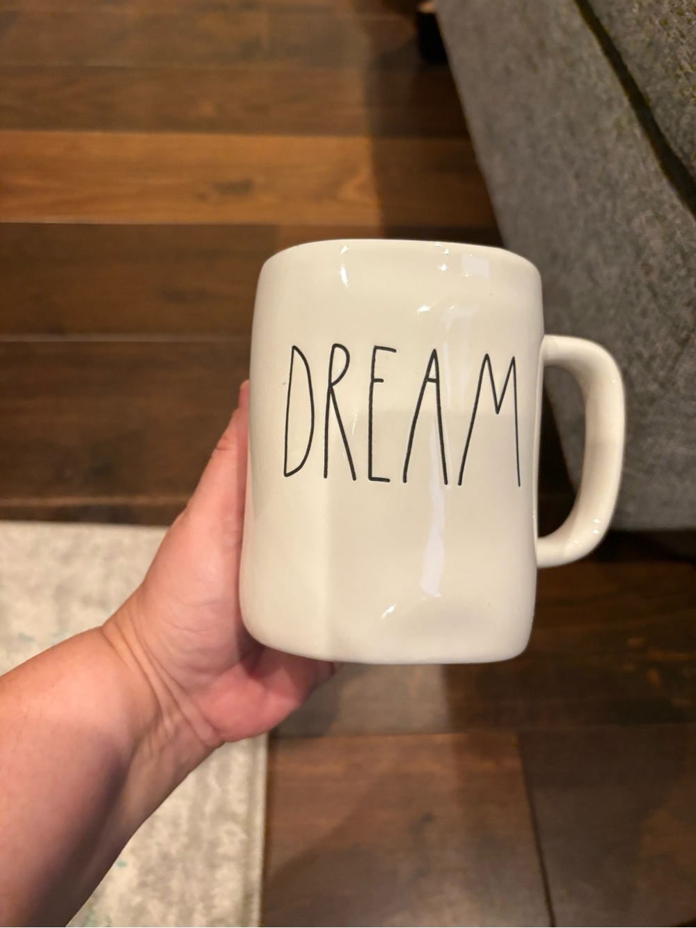 Rae DunnCeramic DREAM Mug - White